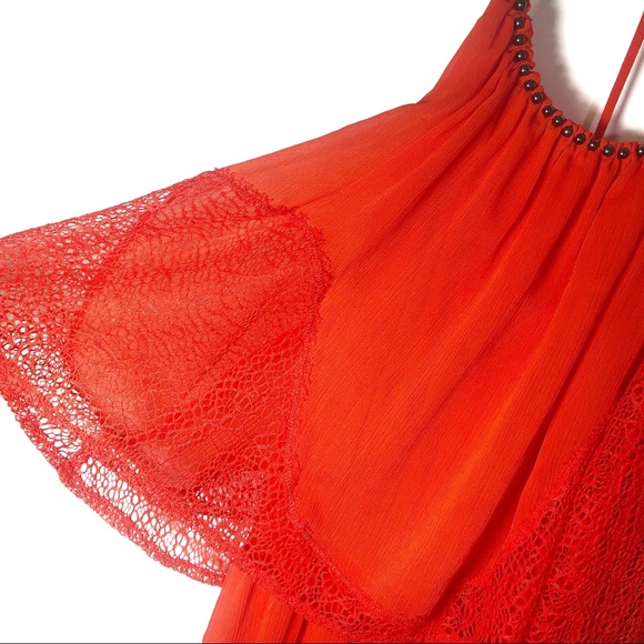 Amazing Coral Bisou Bisou Dress Flowy - Picture 4 of 7